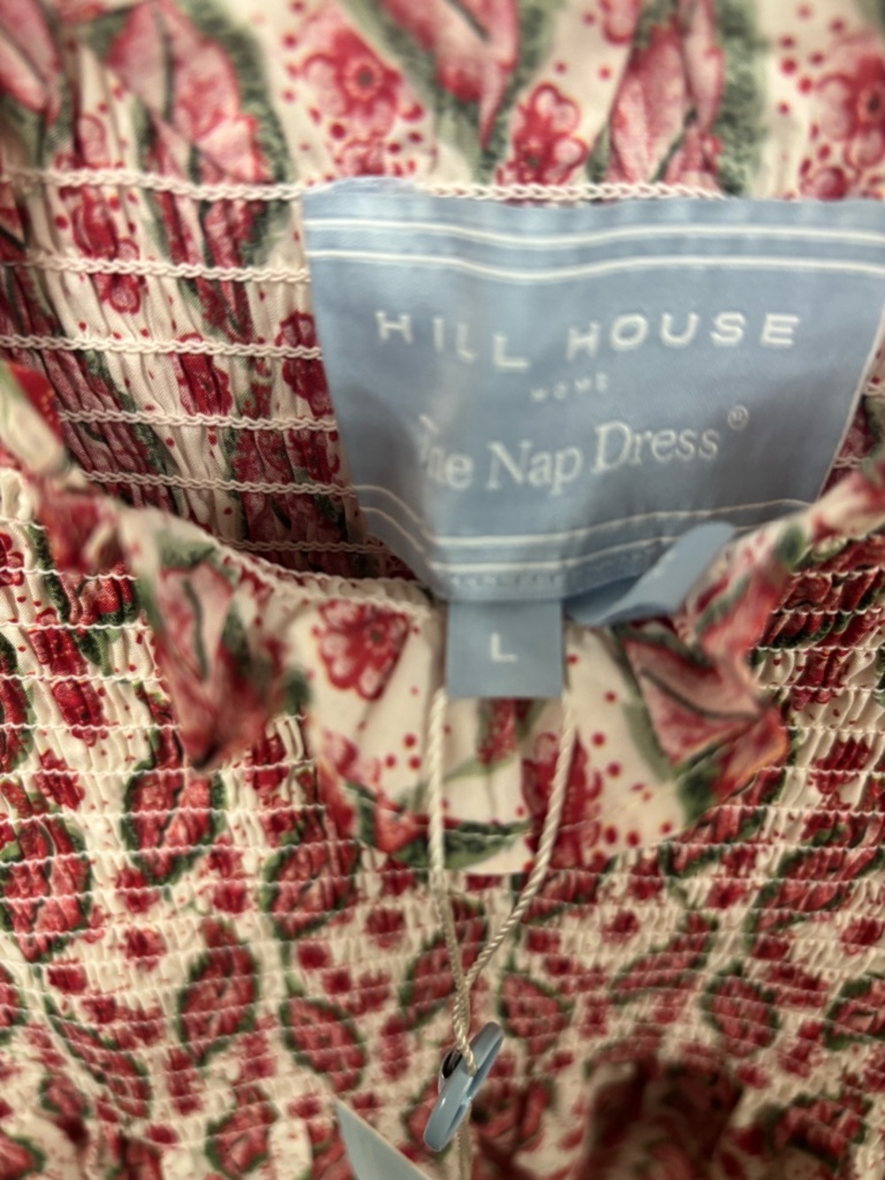 NEW Hill House Birch Vine Smocked Midi Dress - Picture 4 of 4